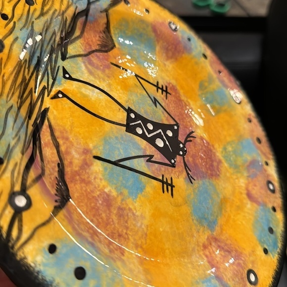 La Kiva handmade tribal plate - Picture 4 of 4